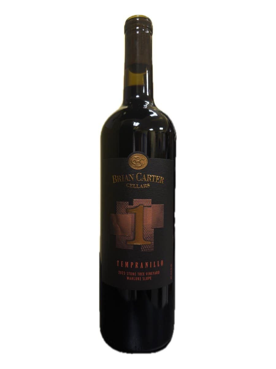 ONE Tempranillo bottle, Brian Carter Cellars
